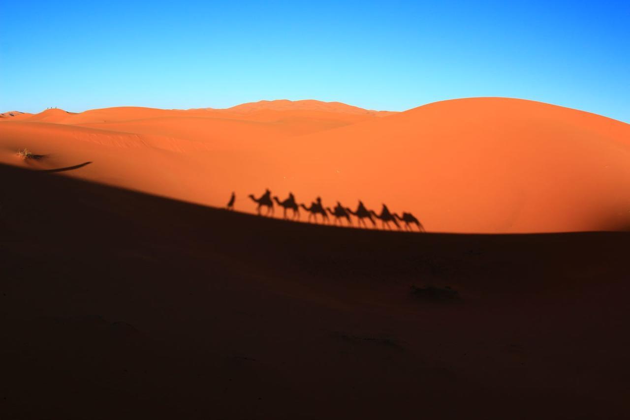 Sahara Camel Tours Camp Hotel เมอร์ซูกา ภายนอก รูปภาพ