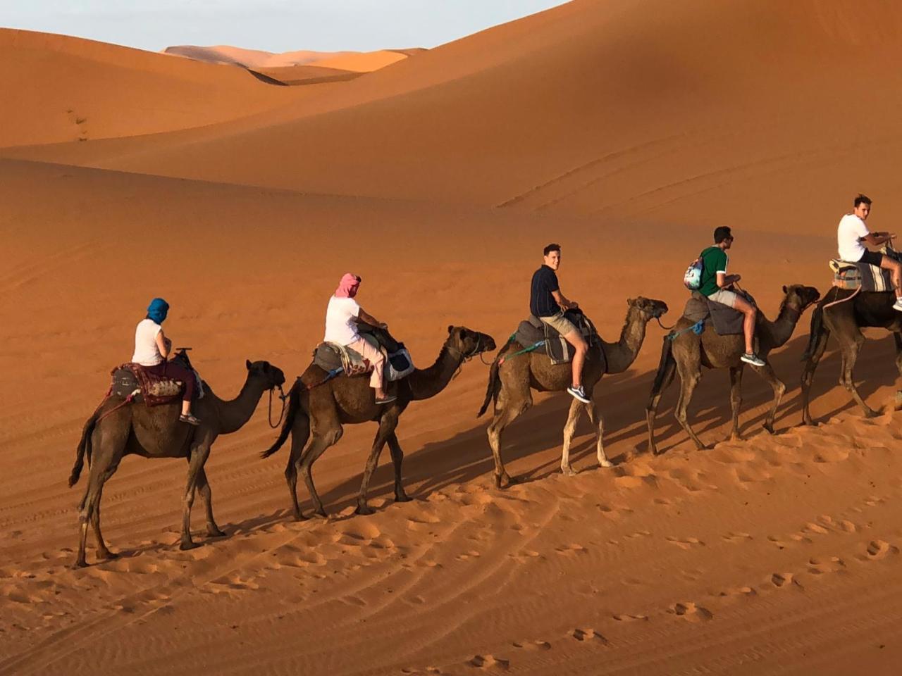 Sahara Camel Tours Camp Hotel เมอร์ซูกา ภายนอก รูปภาพ
